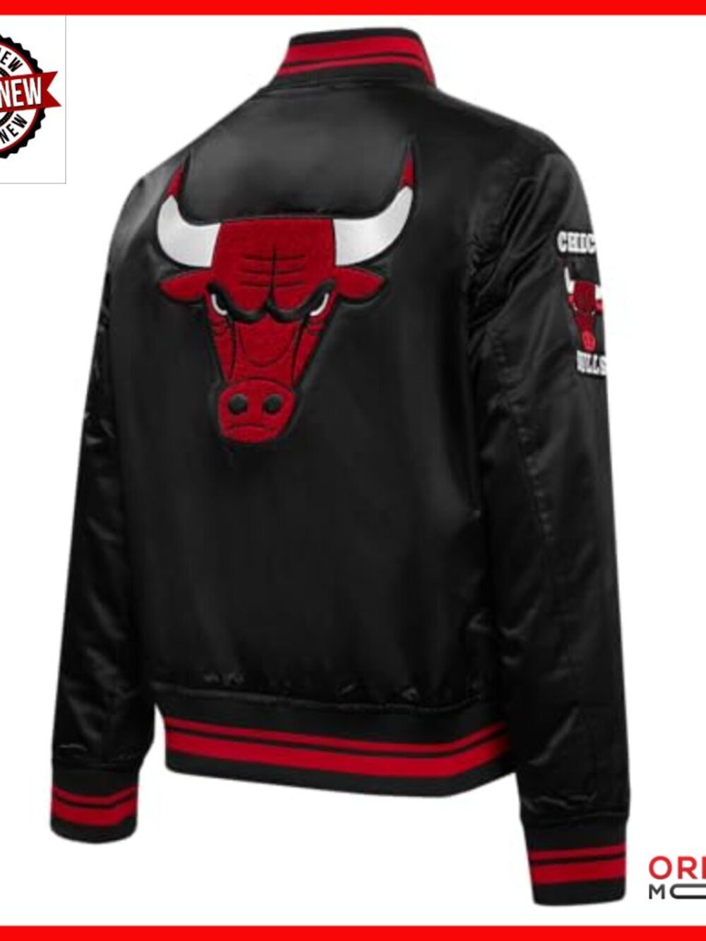 Women's NBA Retro Satin Jacket Long Sleeve Snap Closure Regular Fit - Picture 2 of 7